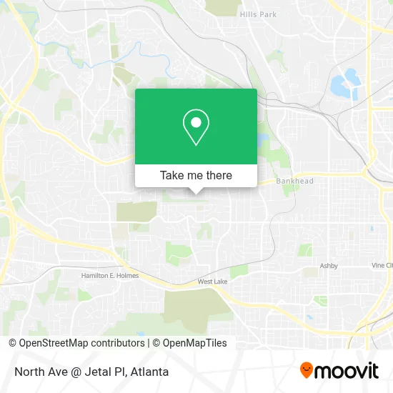 North Ave @ Jetal Pl map