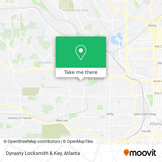 Dynasty Locksmith & Key map