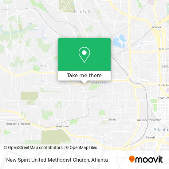 New Spirit United Methodist Church map