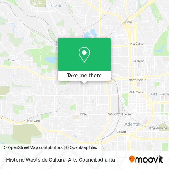 Mapa de Historic Westside Cultural Arts Council