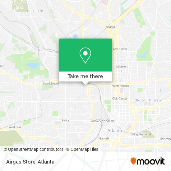 Airgas Store map