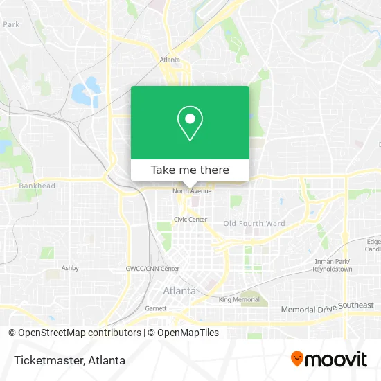 Ticketmaster map