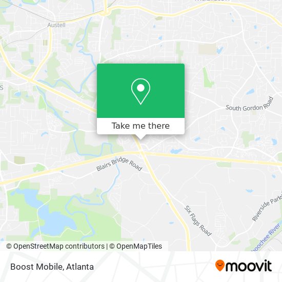 Mapa de Boost Mobile