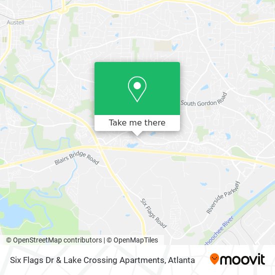 Mapa de Six Flags Dr & Lake Crossing Apartments