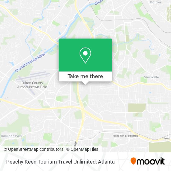 Peachy Keen Tourism Travel Unlimited map