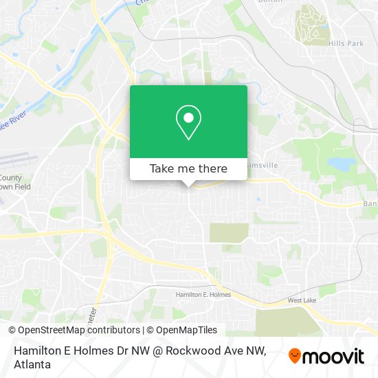 Hamilton E Holmes Dr NW @ Rockwood Ave NW map