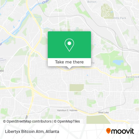 Mapa de Libertyx Bitcoin Atm