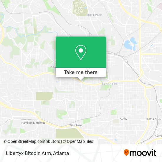 Mapa de Libertyx Bitcoin Atm