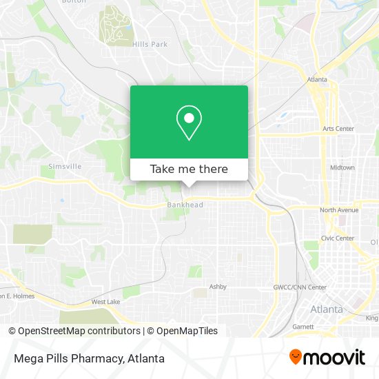 Mega Pills Pharmacy map