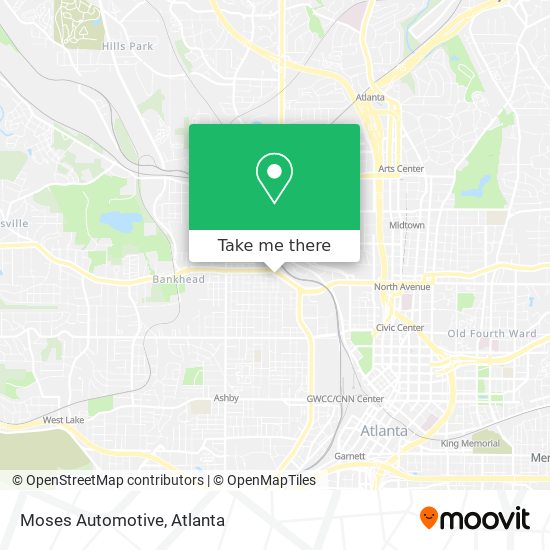 Mapa de Moses Automotive