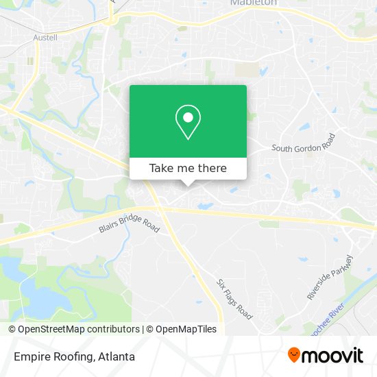 Empire Roofing map