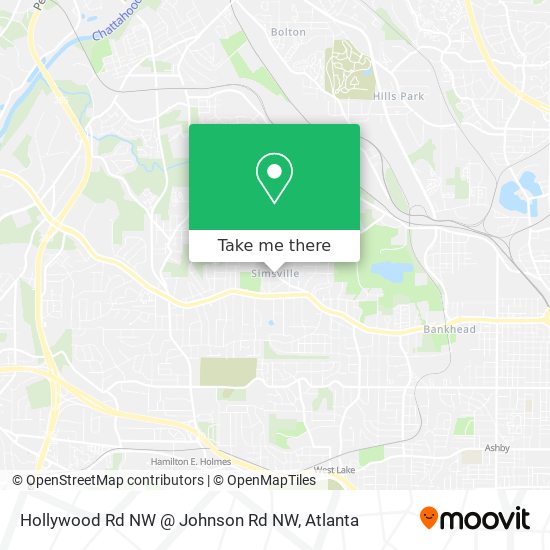 Mapa de Hollywood Rd NW @ Johnson Rd NW