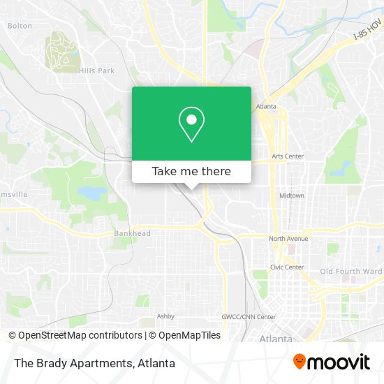The Brady Apartments map