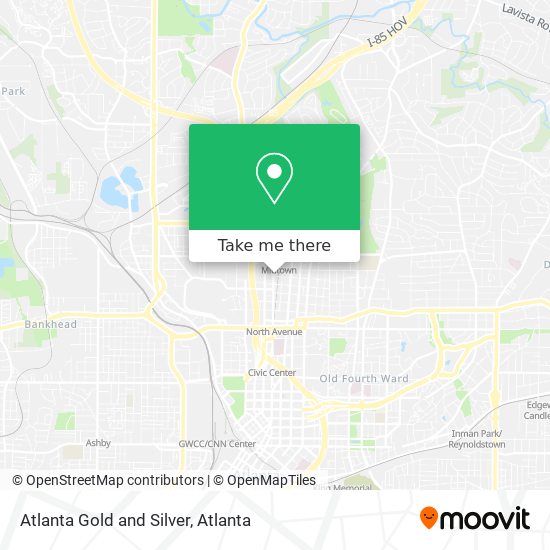 Atlanta Gold and Silver map