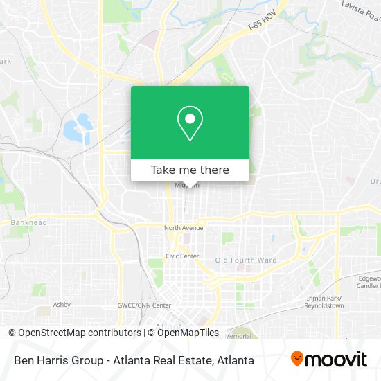 Ben Harris Group - Atlanta Real Estate map