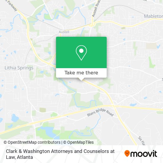 Clark & Washington Attorneys and Counselors at Law map