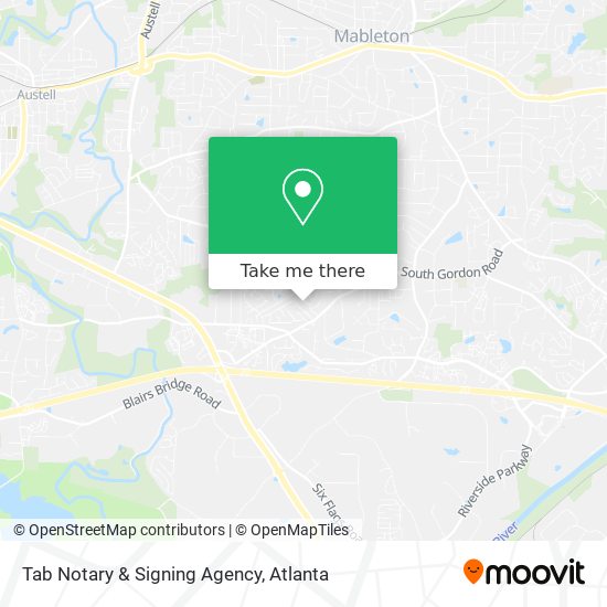 Mapa de Tab Notary & Signing Agency