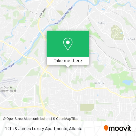 Mapa de 12th & James Luxury Apartments