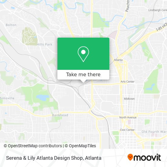 Mapa de Serena & Lily Atlanta Design Shop