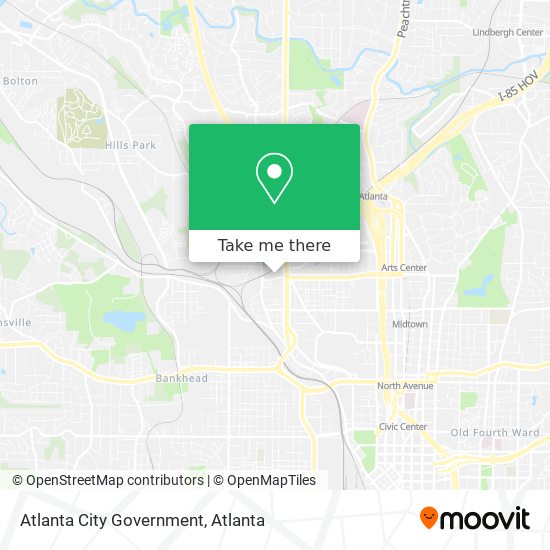 Atlanta City Government map