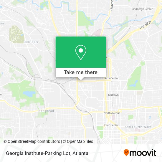 Mapa de Georgia Institute-Parking Lot
