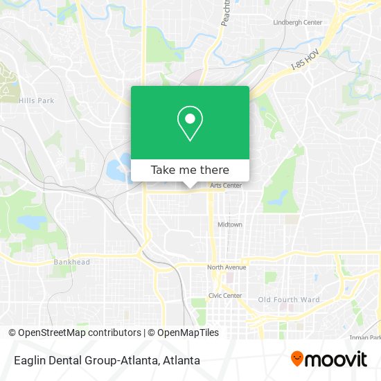 Eaglin Dental Group-Atlanta map