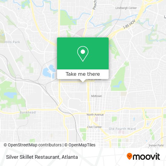 Mapa de Silver Skillet Restaurant