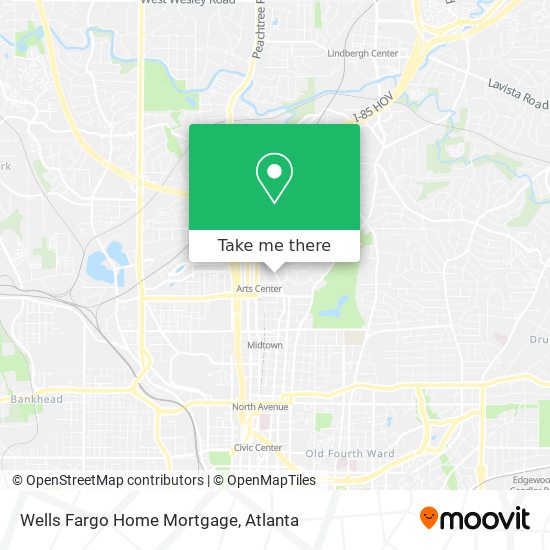 Mapa de Wells Fargo Home Mortgage