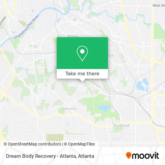 Dream Body Recovery - Atlanta map