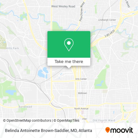 Mapa de Belinda Antoinette Brown-Saddler, MD