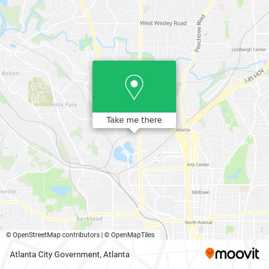 Atlanta City Government map