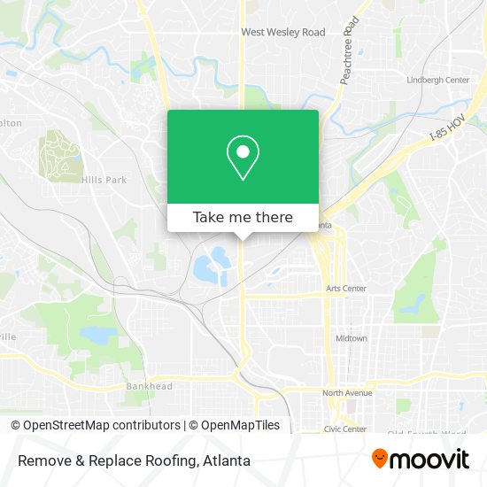 Remove & Replace Roofing map