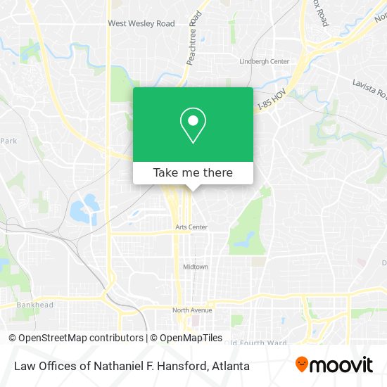 Law Offices of Nathaniel F. Hansford map