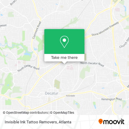 Invisible Ink Tattoo Removers map