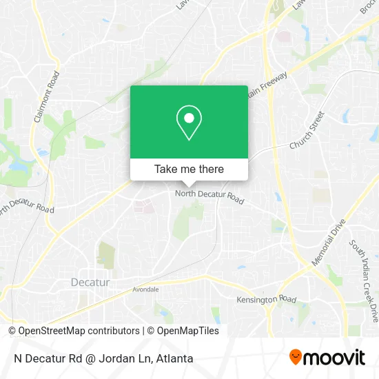 Mapa de N Decatur Rd @ Jordan Ln
