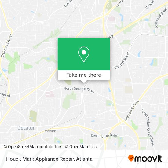 Mapa de Houck Mark Appliance Repair
