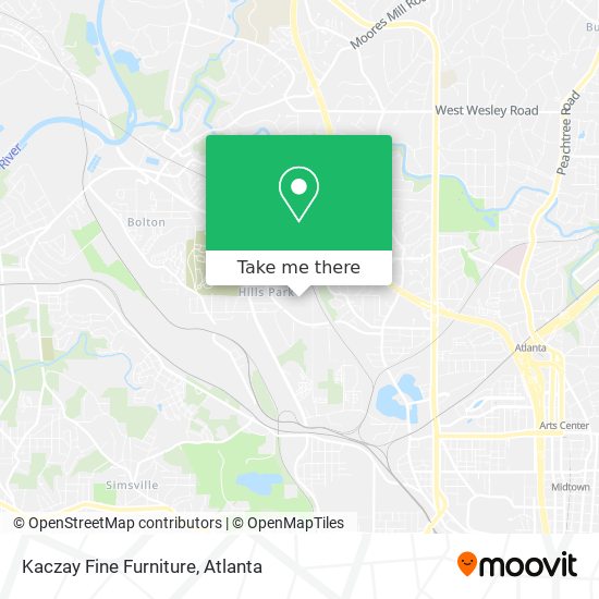 Kaczay Fine Furniture map