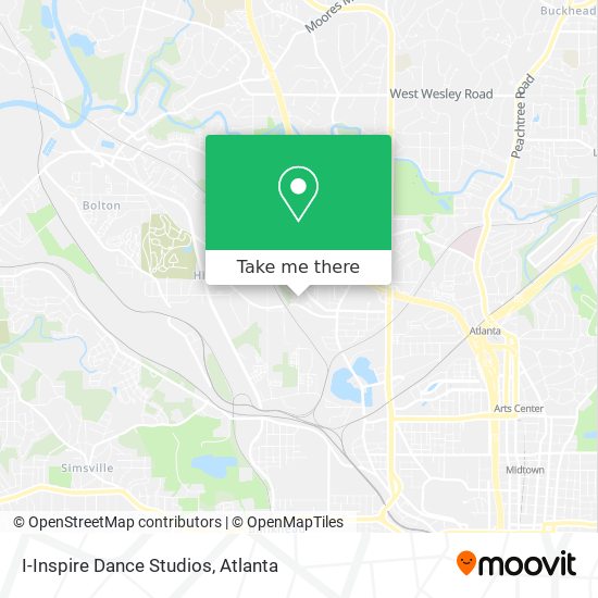 I-Inspire Dance Studios map