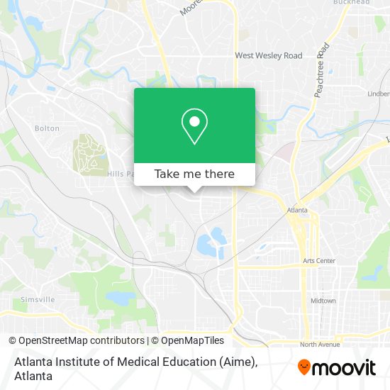 Atlanta Institute of Medical Education (Aime) map