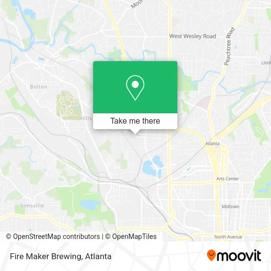 Fire Maker Brewing map