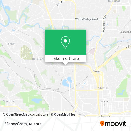 MoneyGram map