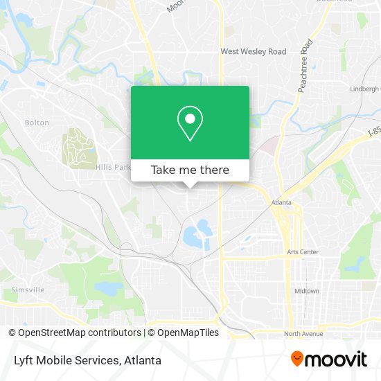 Lyft Mobile Services map