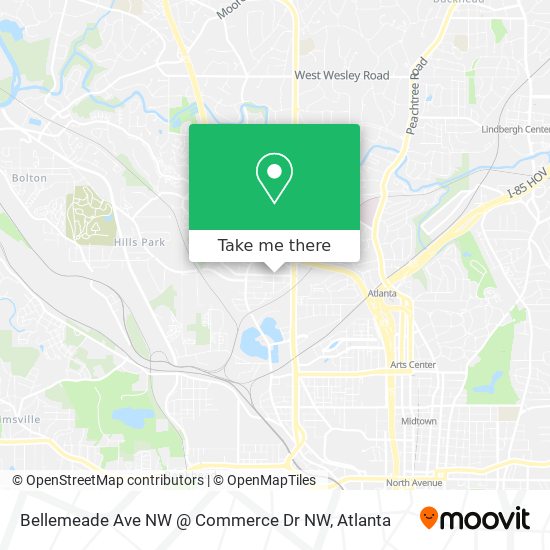 Mapa de Bellemeade Ave NW @ Commerce Dr NW
