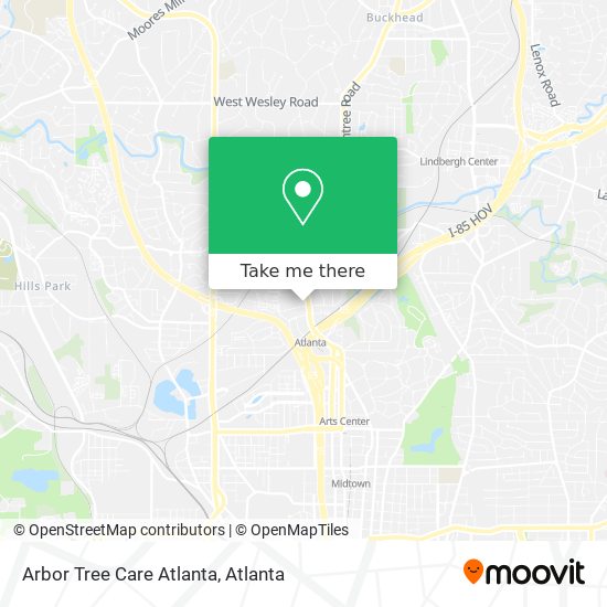 Mapa de Arbor Tree Care Atlanta