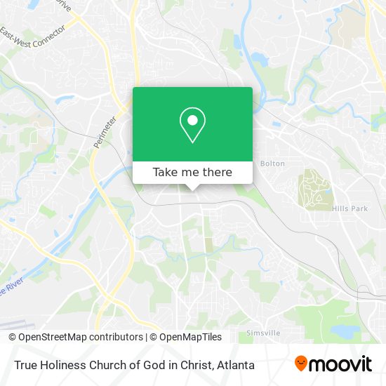 Mapa de True Holiness Church of God in Christ