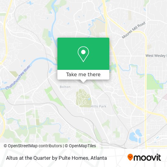 Altus at the Quarter by Pulte Homes map