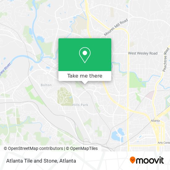 Mapa de Atlanta Tile and Stone