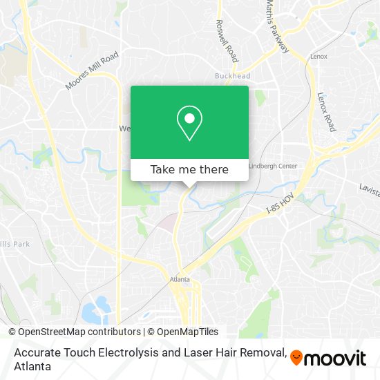 Mapa de Accurate Touch Electrolysis and Laser Hair Removal