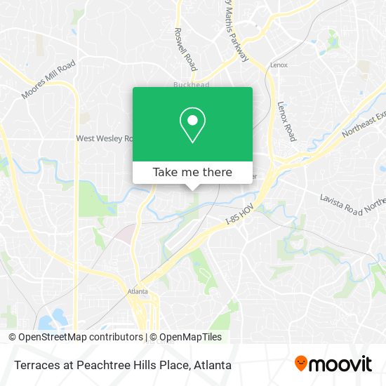 Terraces at Peachtree Hills Place map