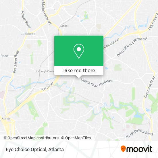 Mapa de Eye Choice Optical